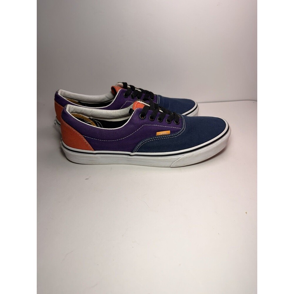 Vans Era Multi Color Block Navy Purple Orange Mens 9.5 Womens 11 Sneakers 721356